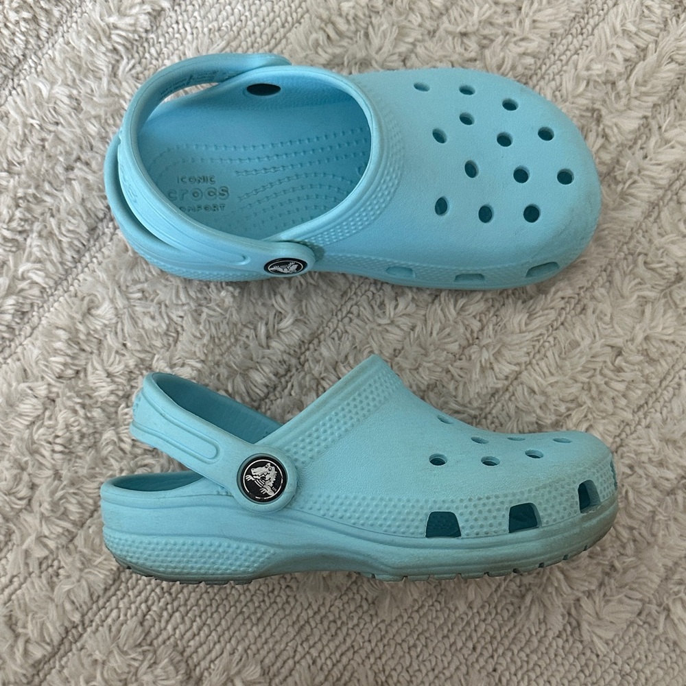 CROCS Kids Light Blue Clogs